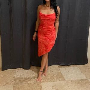 Pink spaghetti strap stress